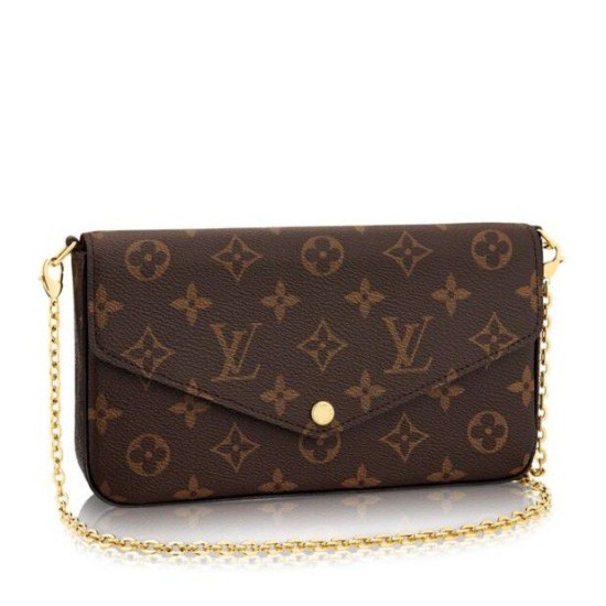 Replica Louis Vuitton  Felicie Chain Wallet Monogram M61276