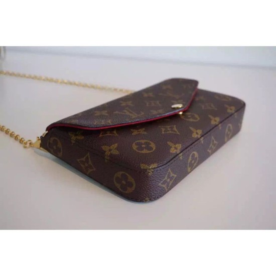 Replica Louis Vuitton  Felicie Chain Wallet Monogram M61276