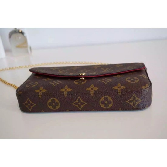 Replica Louis Vuitton  Felicie Chain Wallet Monogram M61276
