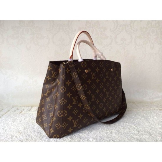 Fake Louis Vuitton Montaigne GM Monogram Canvas M41067 Replica Replica Louis Vuitton Montaigne GM Monogram Canvas M41067