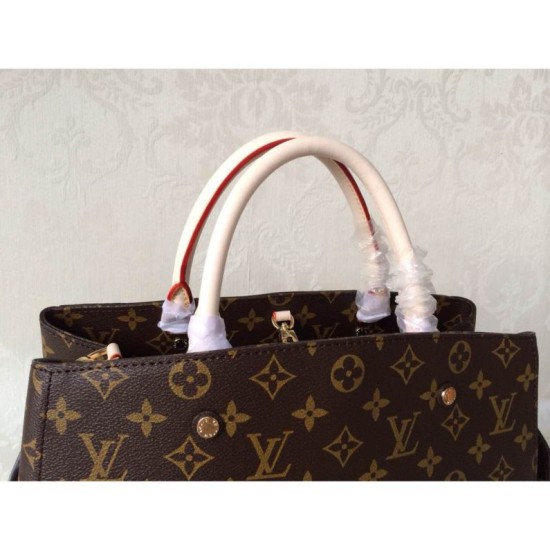Fake Louis Vuitton Montaigne GM Monogram Canvas M41067 Replica Replica Louis Vuitton Montaigne GM Monogram Canvas M41067