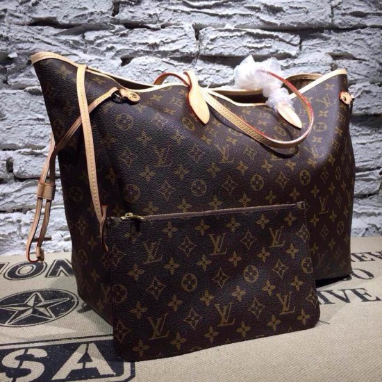 Replica Louis Vuitton Neverfull GM Monogram Canvas M40990 Beige Replica Louis Vuitton Neverfull GM Monogram Canvas M40990 Beige