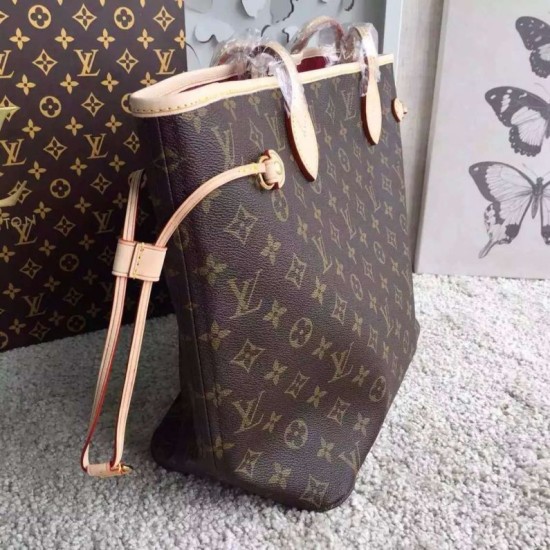Replica Louis Vuitton Neverfull MM Monogram Canvas M40996 Fuchsia Fake Louis Vuitton Neverfull MM Monogram Canvas M40996 Fuchsia Replica