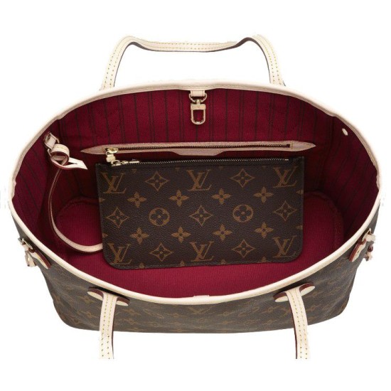 Fake Louis Vuitton Neverfull PM Monogram Canvas M41001 Fuchsia Replica Replica Louis Vuitton Neverfull PM Monogram Canvas M41001 Fuchsia