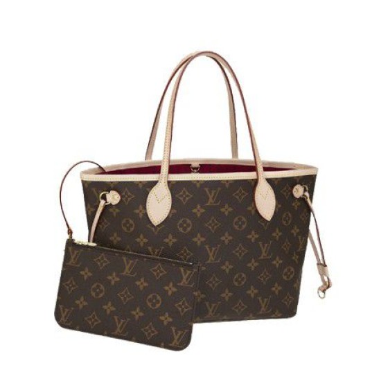 Fake Louis Vuitton Neverfull PM Monogram Canvas M41001 Fuchsia Replica Replica Louis Vuitton Neverfull PM Monogram Canvas M41001 Fuchsia