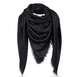 Fake Louis Vuitton  Black Monogram Shawl M71329 Replica