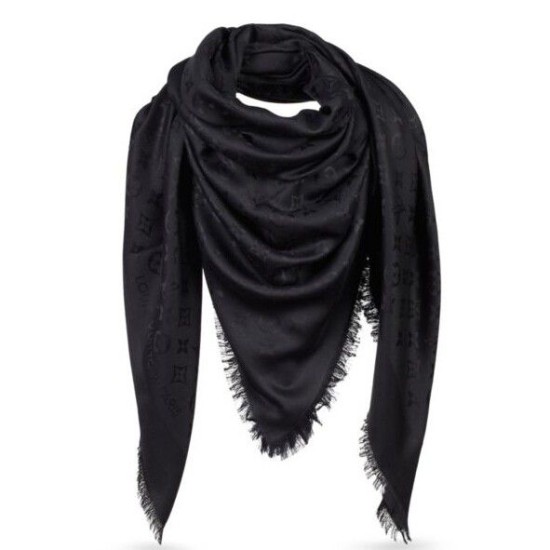 Fake Louis Vuitton Black Monogram Shawl M71329 Replica Fake Louis Vuitton Black Monogram Shawl M71329 Replica