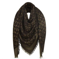 Replica Louis Vuitton  Brown Monogram Shine Shawl M71380