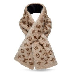Replica Louis Vuitton  Ecru Monogramink Scarf M75761
