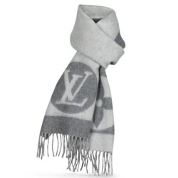 Fake Louis Vuitton  Grey Cardiff Scarf M74205 Replica