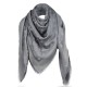 Replica Louis Vuitton  Grey Monogram Shine Shawl M75120