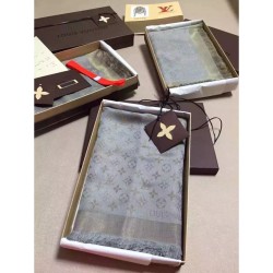 Replica Louis Vuitton  Beige Monogram Shine Shawl M75121