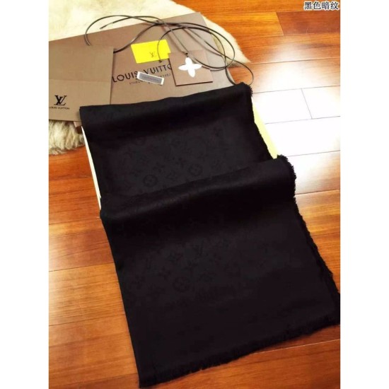 Fake Louis Vuitton Black Monogram Shawl M71329 Replica Fake Louis Vuitton Black Monogram Shawl M71329 Replica