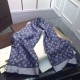 Replica Louis Vuitton Blue Monogram Denim Shawl M71376 Fake Louis Vuitton Blue Monogram Denim Shawl M71376 Replica
