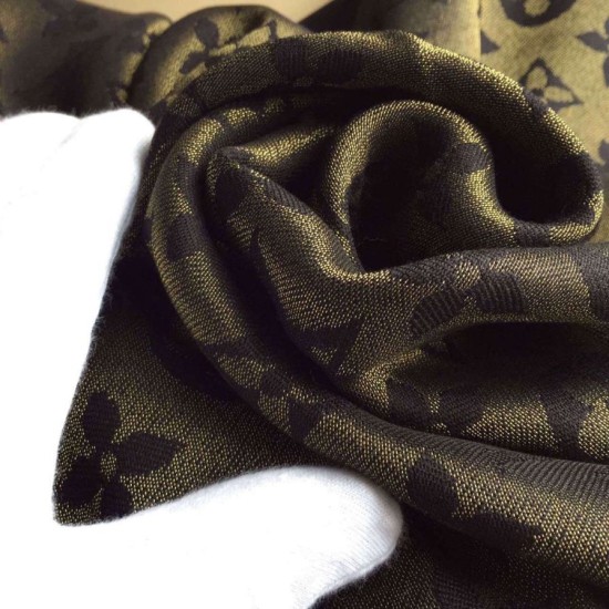 Replica Louis Vuitton  Brown Monogram Shine Shawl M71380
