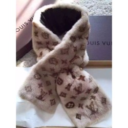 Replica Louis Vuitton  Ecru Monogramink Scarf M75761