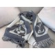 Fake Louis Vuitton  Grey Cardiff Scarf M74205 Replica