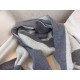 Fake Louis Vuitton  Grey Cardiff Scarf M74205 Replica