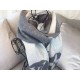 Fake Louis Vuitton  Grey Cardiff Scarf M74205 Replica