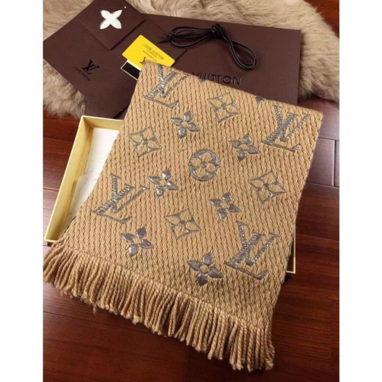 Fake Louis Vuitton Logomania Shine Scarf M75834 Replica Replica Louis Vuitton Logomania Shine Scarf M75834