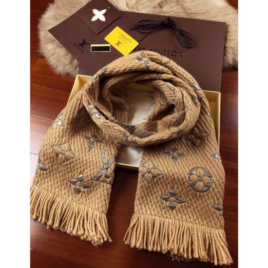 Fake Louis Vuitton Logomania Shine Scarf M75834 Replica Replica Louis Vuitton Logomania Shine Scarf M75834