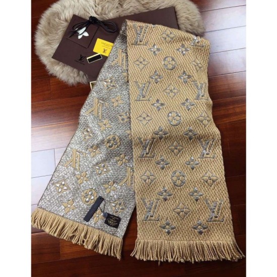 Fake Louis Vuitton Logomania Shine Scarf M75834 Replica Replica Louis Vuitton Logomania Shine Scarf M75834