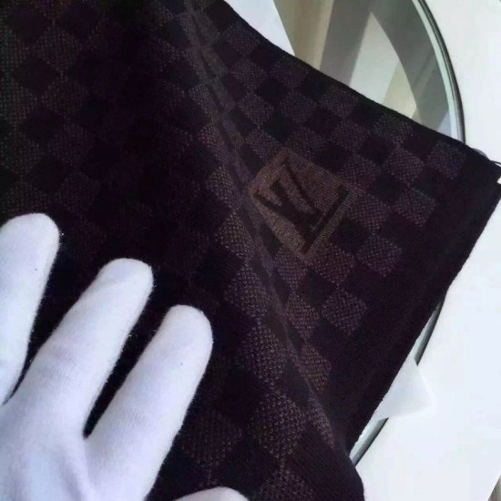 Fake Louis Vuitton  Petit Damier Ebene Canvas Scarf NM M74199 Replica