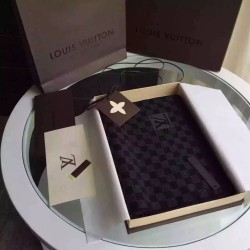Replica Louis Vuitton  Petit Damier Graphite Scarf NM M74200