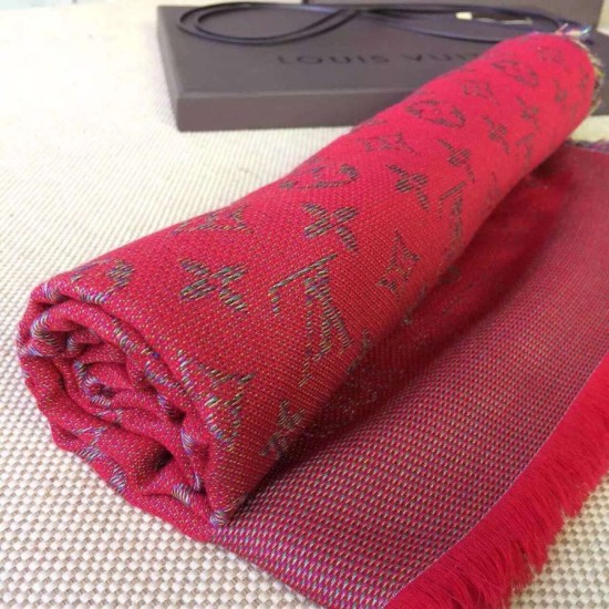 Fake Louis Vuitton Ruby Monogram Rainbow Shawl M75748 Replica Replica Louis Vuitton Ruby Monogram Rainbow Shawl M75748