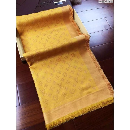 Replica Louis Vuitton Yellow Monogram Shawl M75084 Fake Louis Vuitton Yellow Monogram Shawl M75084 Replica