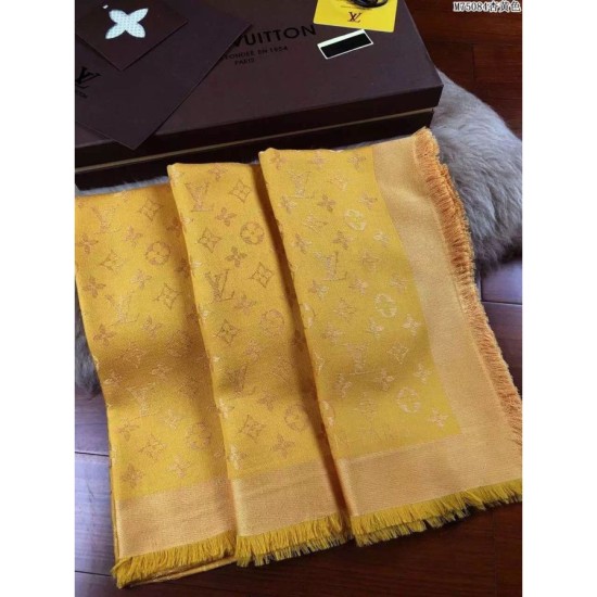 Replica Louis Vuitton Yellow Monogram Shawl M75084 Fake Louis Vuitton Yellow Monogram Shawl M75084 Replica