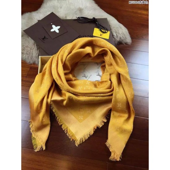 Replica Louis Vuitton Yellow Monogram Shawl M75084 Fake Louis Vuitton Yellow Monogram Shawl M75084 Replica