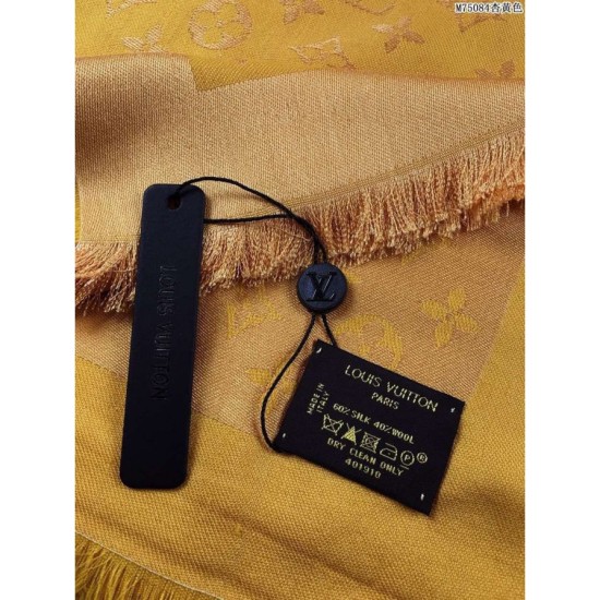 Replica Louis Vuitton Yellow Monogram Shawl M75084 Fake Louis Vuitton Yellow Monogram Shawl M75084 Replica