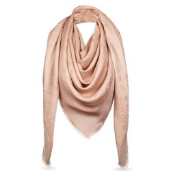 Replica Louis Vuitton  Peach Monogram Shine Shawl M75086