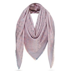 Fake Louis Vuitton  Pink Monogram Rainbow Shawl M75749 Replica