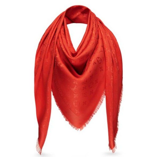 Replica Louis Vuitton Vermillon Monogram Shawl M74025 Fake Louis Vuitton Vermillon Monogram Shawl M74025 Replica
