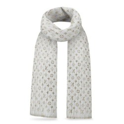 Fake Louis Vuitton  White Monogram So Glitter Stole M73939 Replica