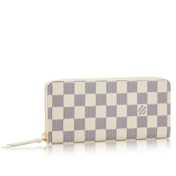 Fake Louis Vuitton  Clemence Wallet Damier Azur Canvas N61210 Replica