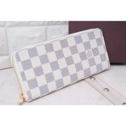 Replica Louis Vuitton  Clemence Wallet Damier Azur Canvas N61264