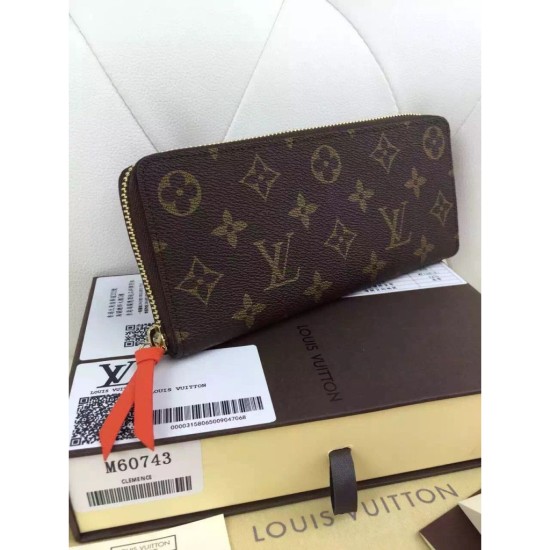 Fake Louis Vuitton Clemence Wallet Monogram M60743 Replica Replica Louis Vuitton Clemence Wallet Monogram M60743