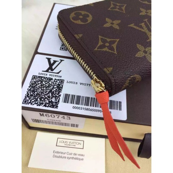 Fake Louis Vuitton Clemence Wallet Monogram M60743 Replica Replica Louis Vuitton Clemence Wallet Monogram M60743