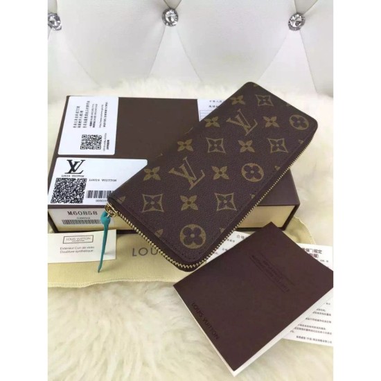 Replica Louis Vuitton Clemence Wallet Monogram M60858 Fake Louis Vuitton Clemence Wallet Monogram M60858 Replica