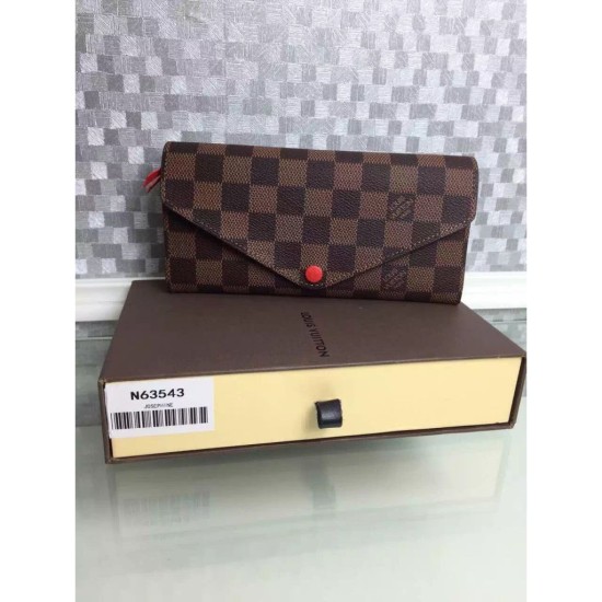 Fake Louis Vuitton Josephine Wallet Damier Ebene Canvas N63543 Replica Replica Louis Vuitton Josephine Wallet Damier Ebene Canvas N63543