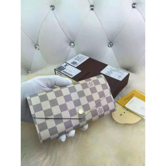 Replica Louis Vuitton Sarah Wallet Damier Azur Canvas N63208 Replica Louis Vuitton Sarah Wallet Damier Azur Canvas N63208