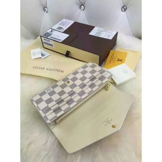 Replica Louis Vuitton Sarah Wallet Damier Azur Canvas N63208 Replica Louis Vuitton Sarah Wallet Damier Azur Canvas N63208
