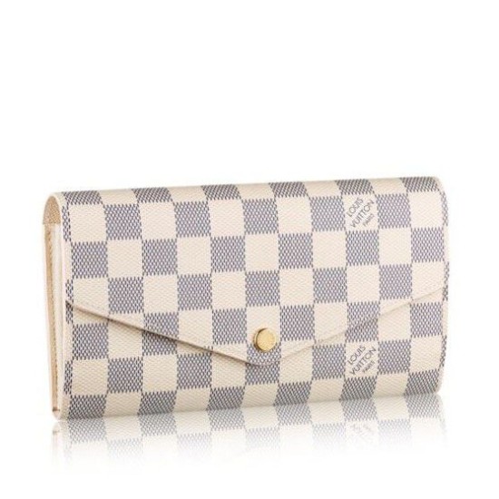 Replica Louis Vuitton Sarah Wallet Damier Azur Canvas N63208 Replica Louis Vuitton Sarah Wallet Damier Azur Canvas N63208