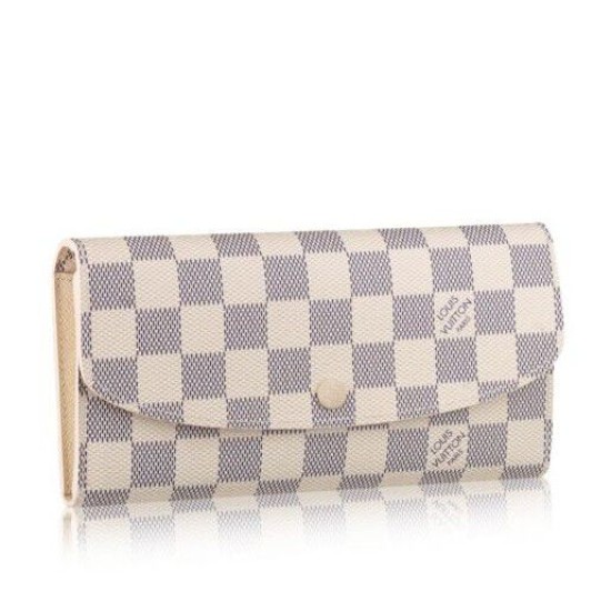 Replica Louis Vuitton  Emilie Wallet Damier Azur Canvas N63021