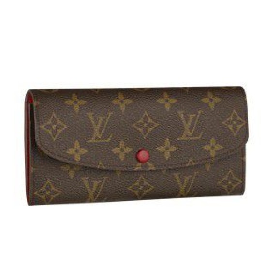 Replica Louis Vuitton Emilie Wallet Monogram Canvas M60136 Red Fake Louis Vuitton Emilie Wallet Monogram Canvas M60136 Red Replica