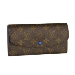 Replica Louis Vuitton  Emilie Wallet Monogram Canvas M60138 Blue