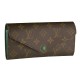 Fake Louis Vuitton Monogram Canvas Josephine Wallet M60163 Green Replica Fake Louis Vuitton Monogram Canvas Josephine Wallet M60163 Green Replica
